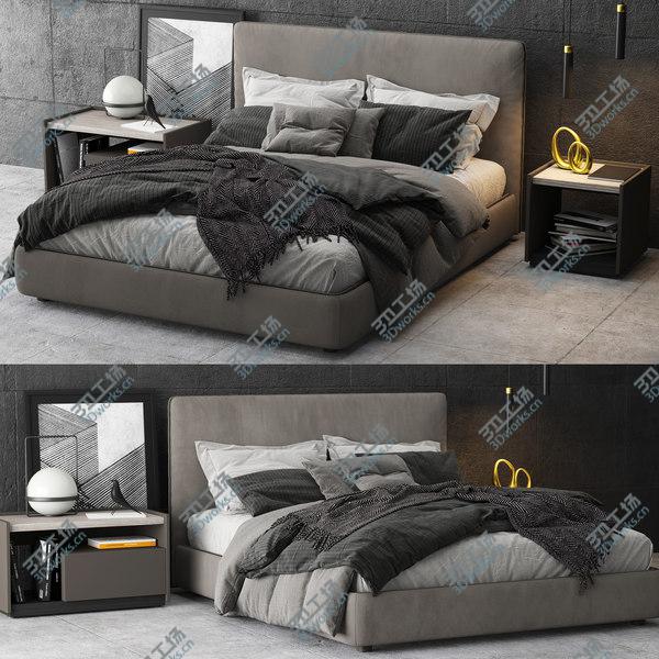 images/goods_img/20210312/3D Bed Colection 02 - 10 Items model/2.jpg